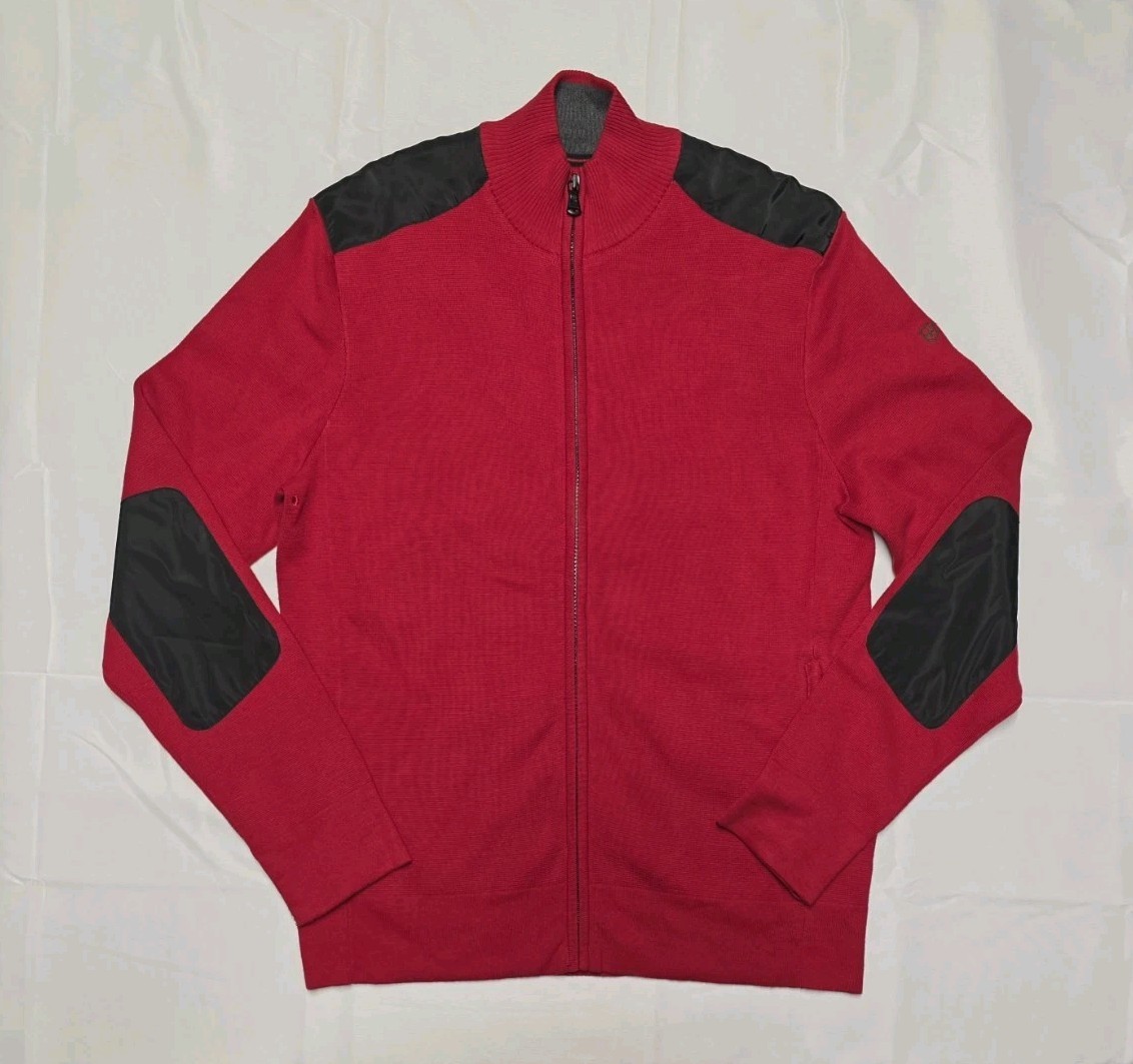 Victorinox Mahale Cardigan Swiss Army Sweater Mens Large Knit Mock Neck Full Zip