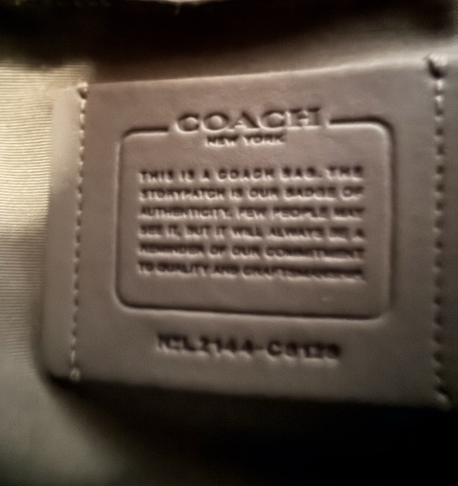 Authentic Coach Track Logo Crossbody Bag – Detachable Strap Black/Silver