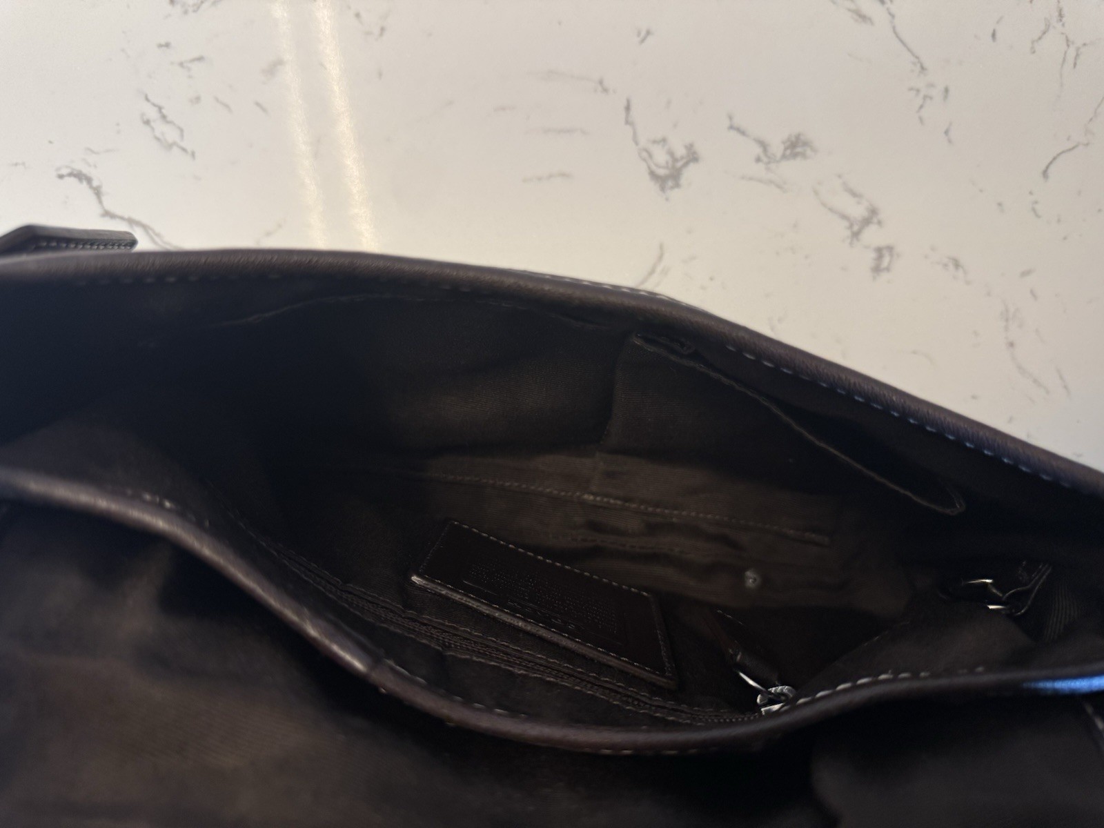 Coach Brown Soho Small Shoulder Bag Buckle Flap Magnetic, Silver