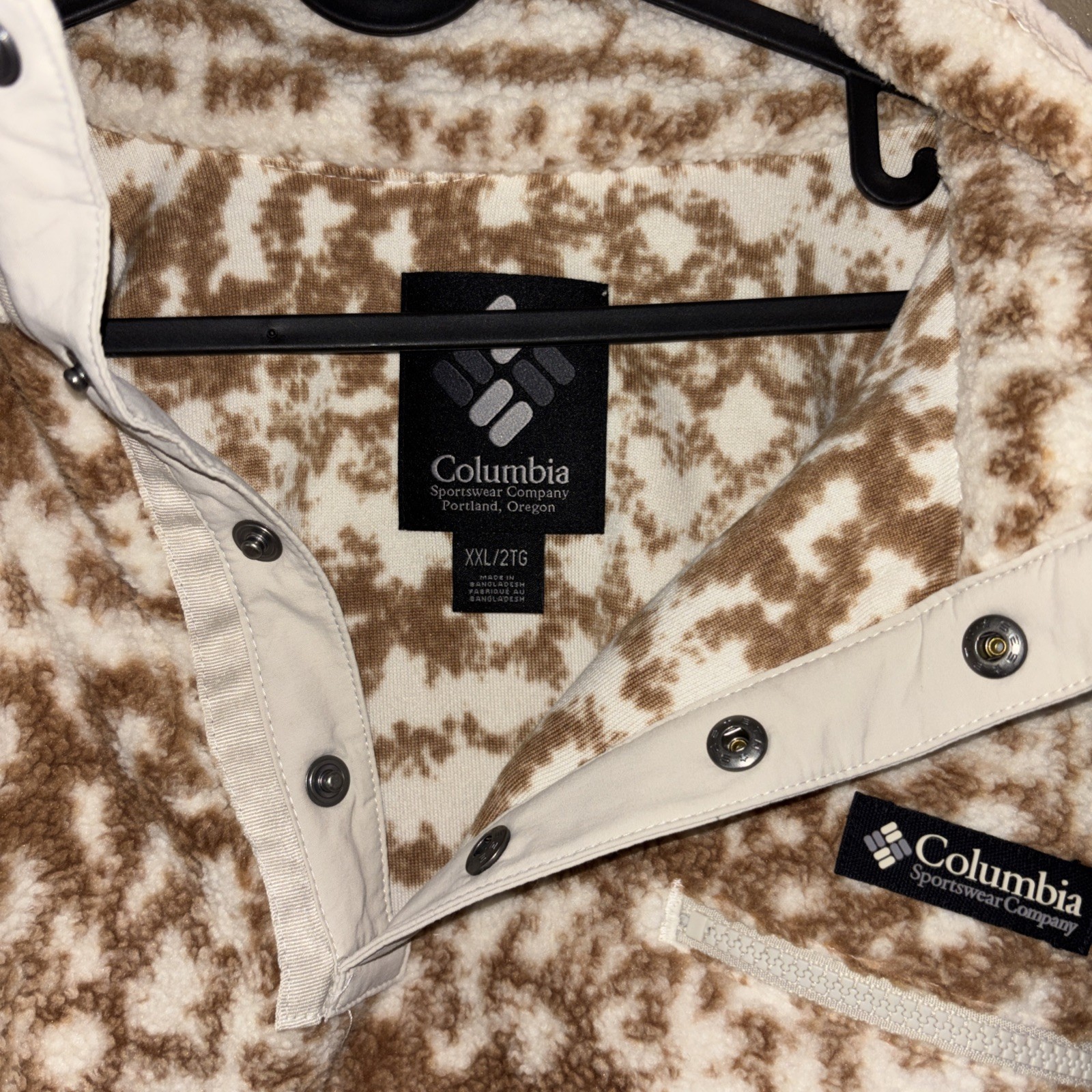 Women’s Columbia Helvetia II Printed Cropped Half Snap Fleece Pullover 2XL
