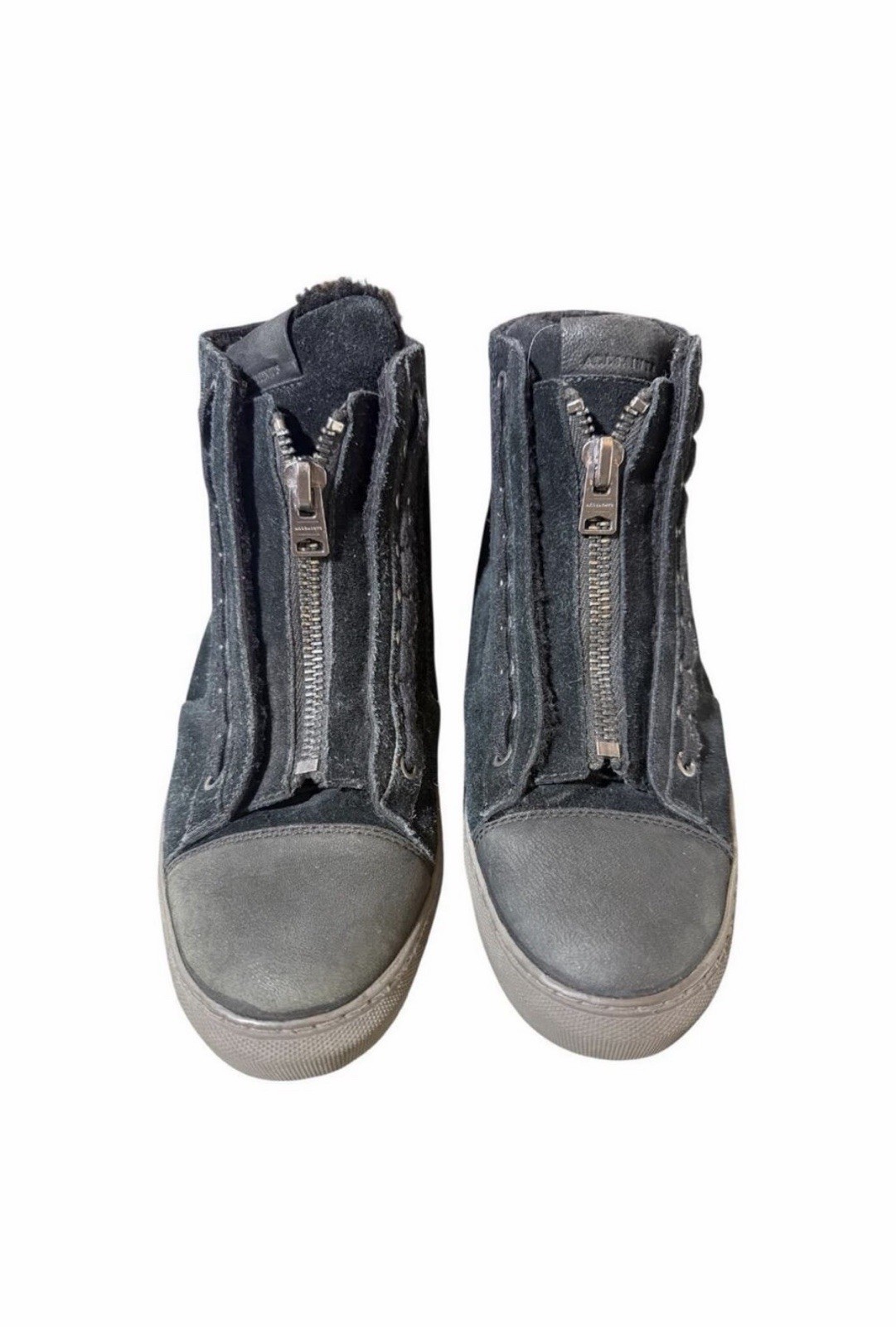 ALL SAINTS SHEARLING LINED HI TOP SNEAKER BOOT MEN SIZE 43 US 10