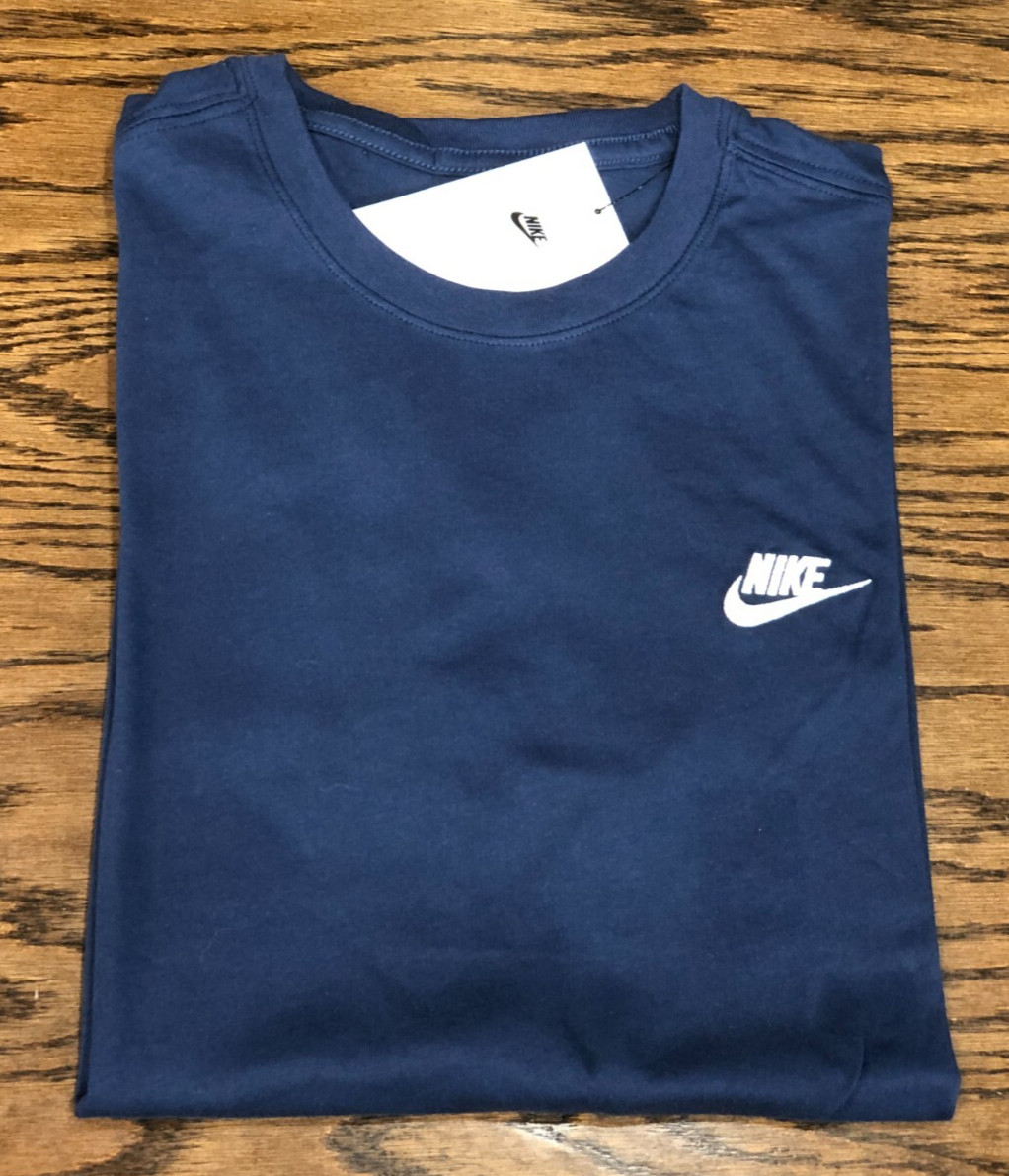 *NEW* Men NIKE ESSENTIAL SPORTSWEAR CLUB TEE MIDNIGHT NAVY (AR4997 410) 👍