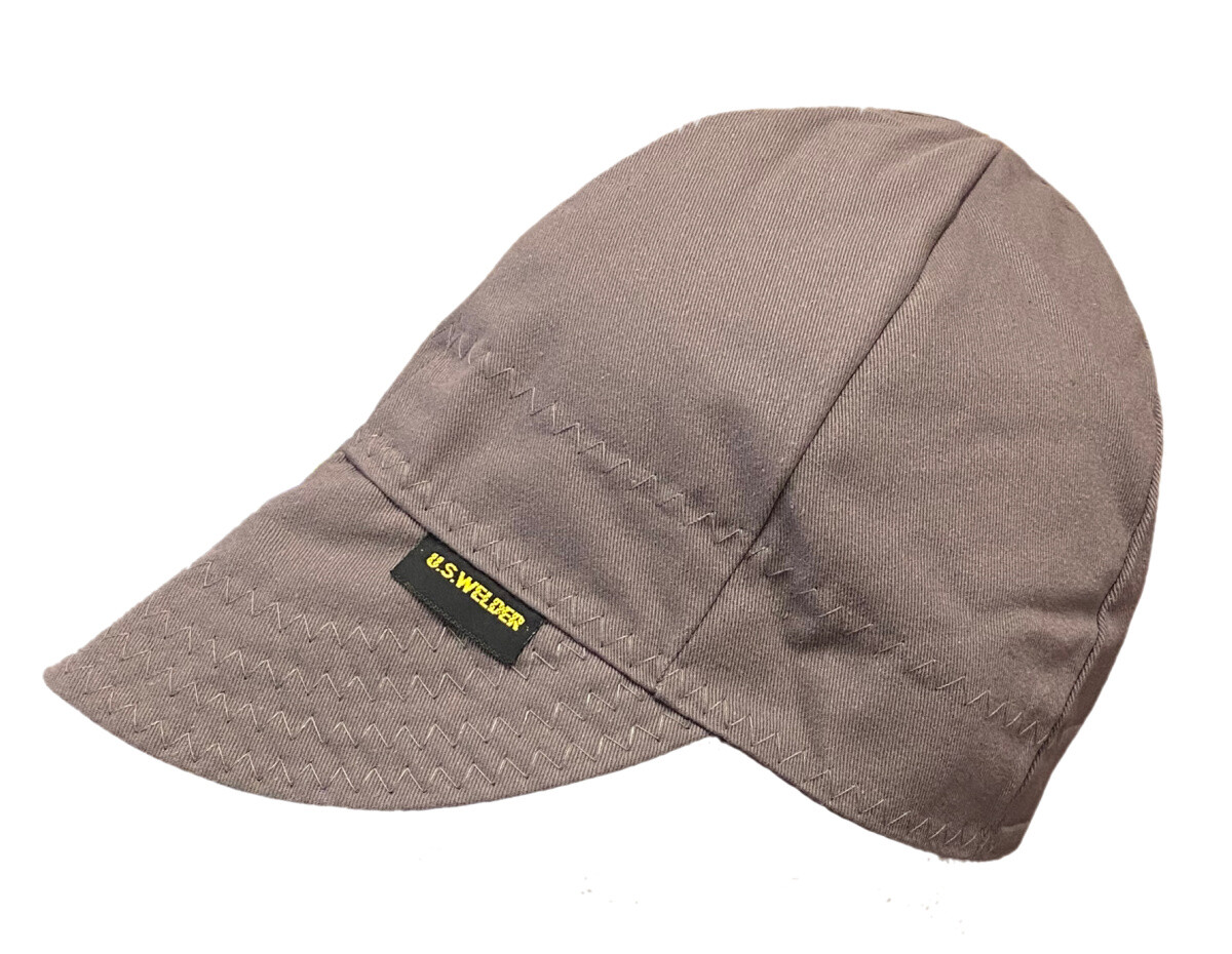 U.S. WELDER Welding Caps Welders Hat Solid GREY Reversible by Comeaux Supply