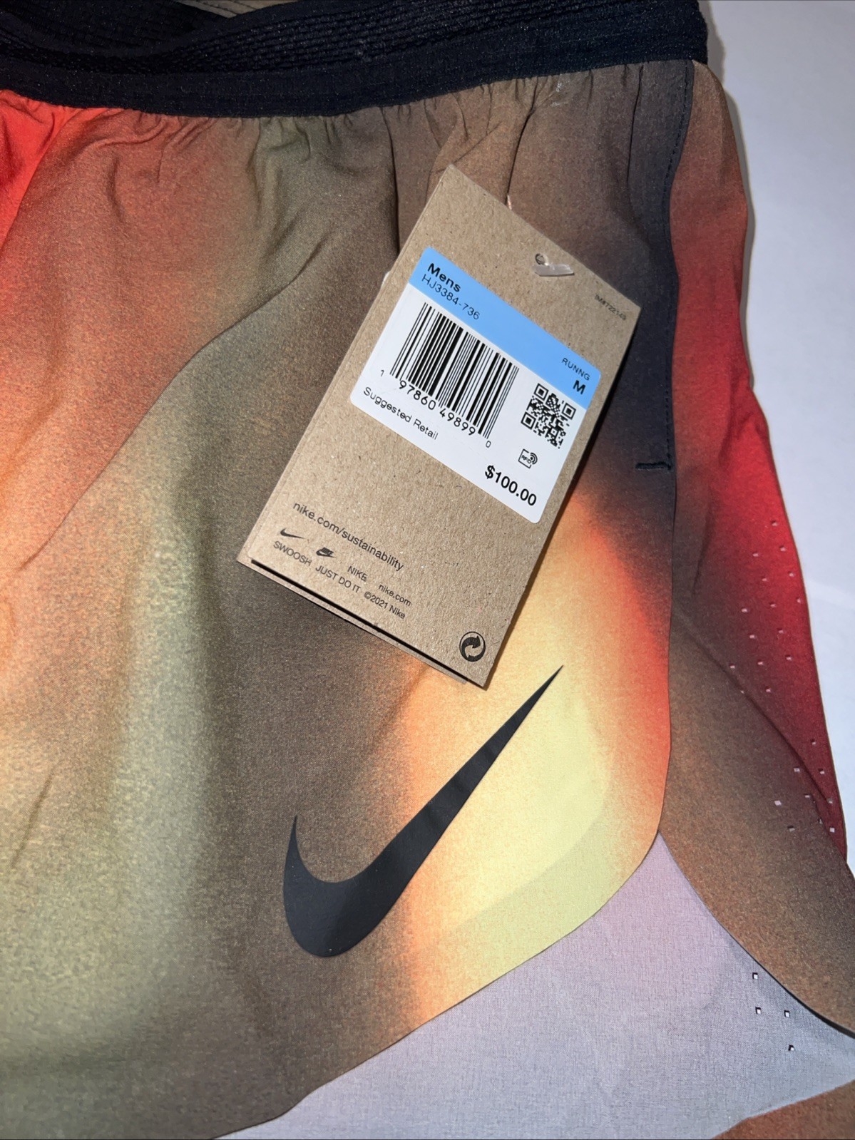 Nike DRI-FIT ADV Elite Aeroswift 2″ Running Shorts Mens Size M HJ3384-736 NEW