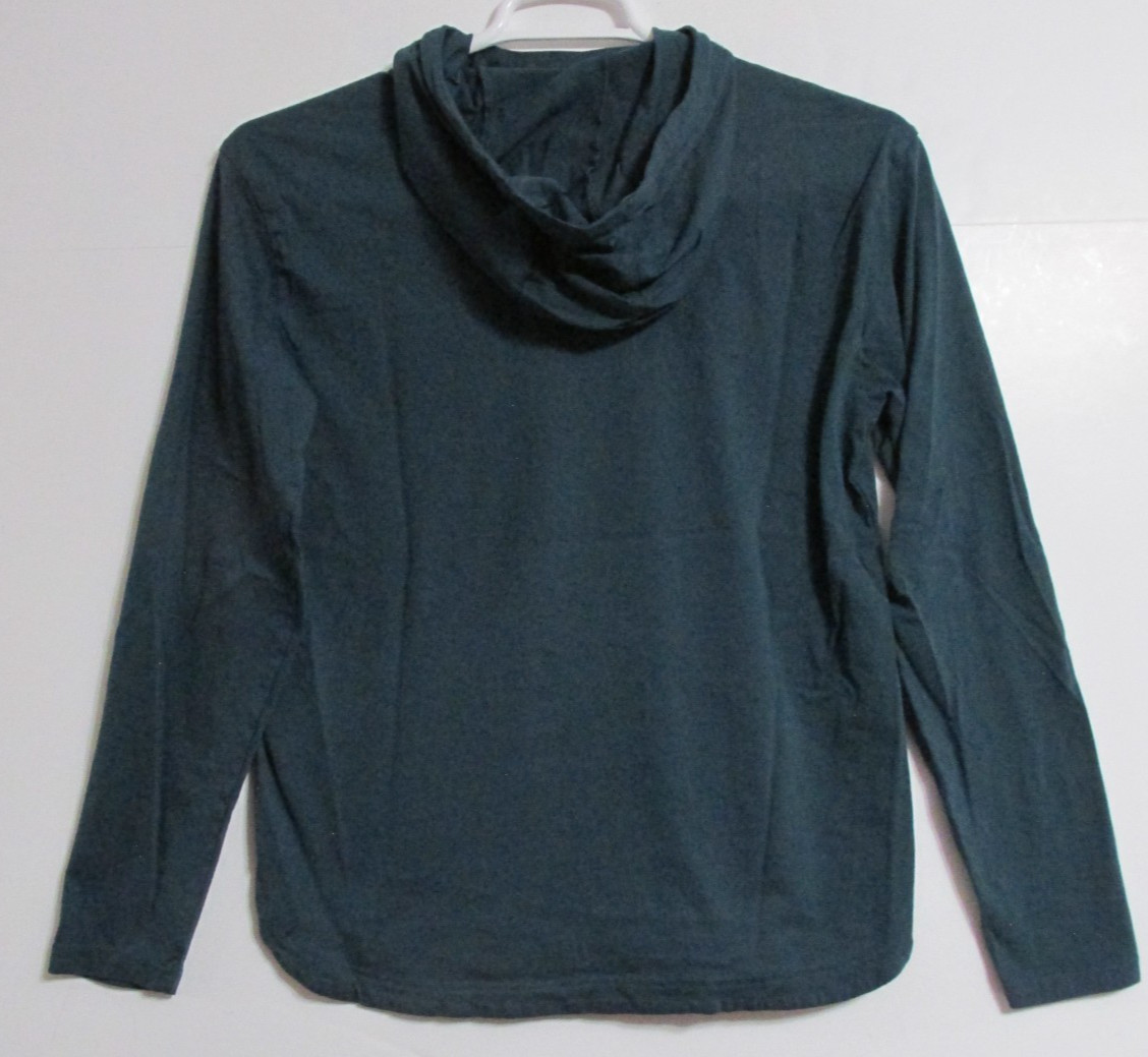 Women’s Columbia Nellie Joy Solid Hooded Pullover Top Dark Teal Size LARGE