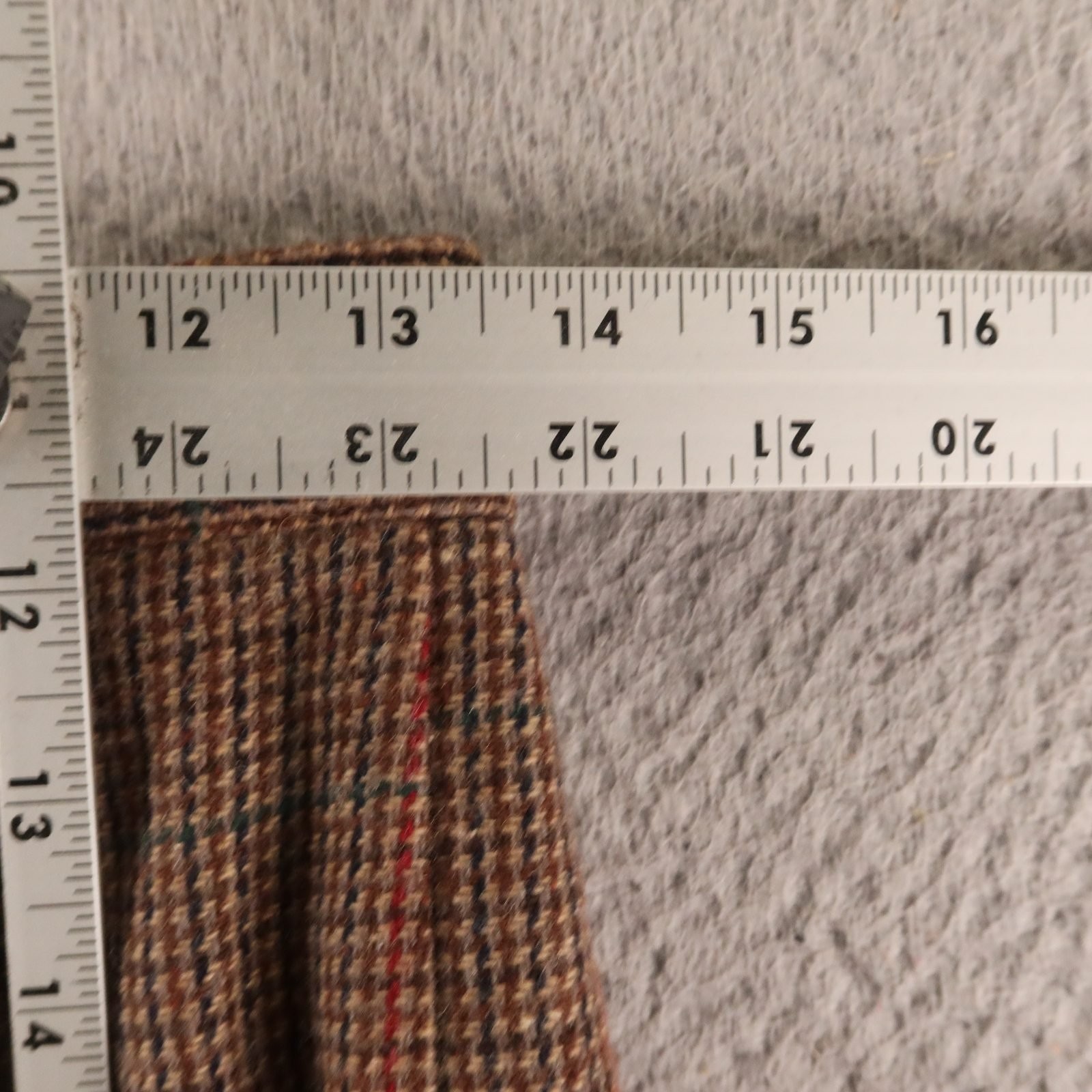 VTG Tweed Suit Womens 12 Brown Houndstooth Check Wool Blend Double Breasted