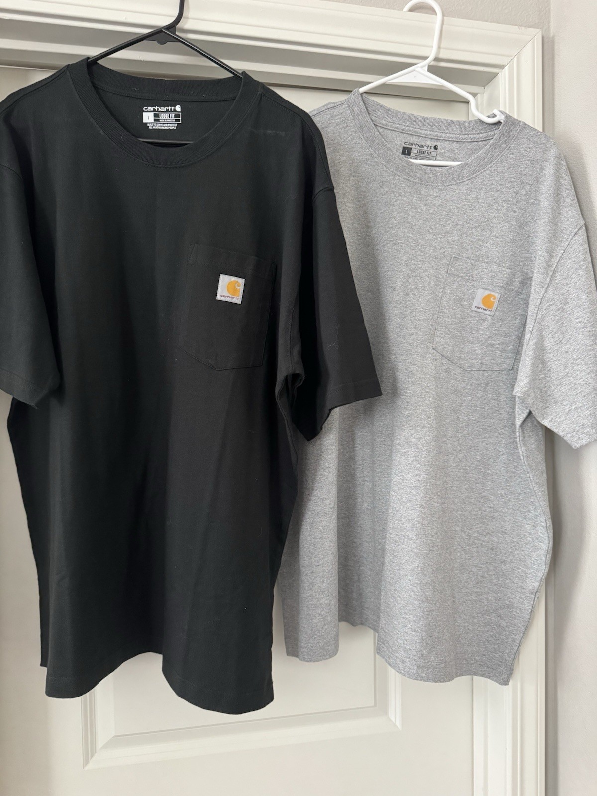 Carhartt Men’s Short Sleeve T-Shirt Crew Neck Size Large New Without Tags 2Pack