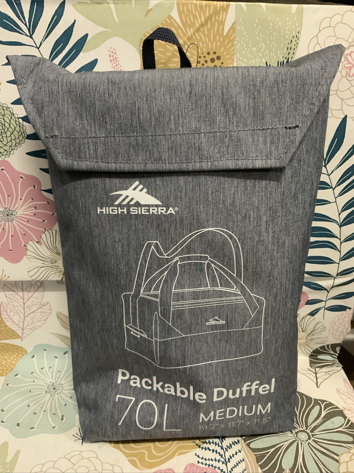💣 High Sierra 70L Packable Duffel Bag Carry On Blue Medium🆕AS SHOWN