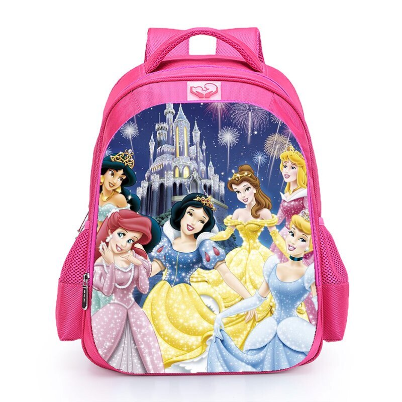 16“ Snow/White Princess Kids Backpack School Shoulder Bags Daily Bags Mochila