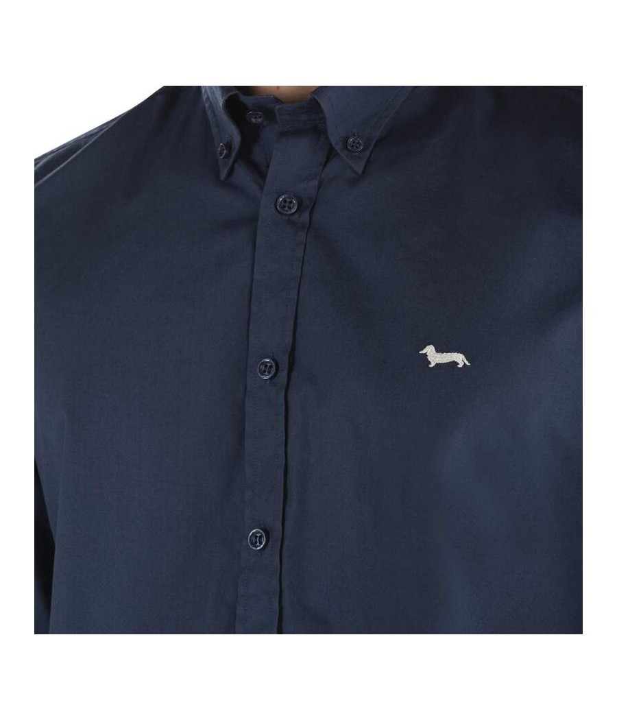 HARMONT & BLAINE – SOLID COLOUR COTTON SHIRT