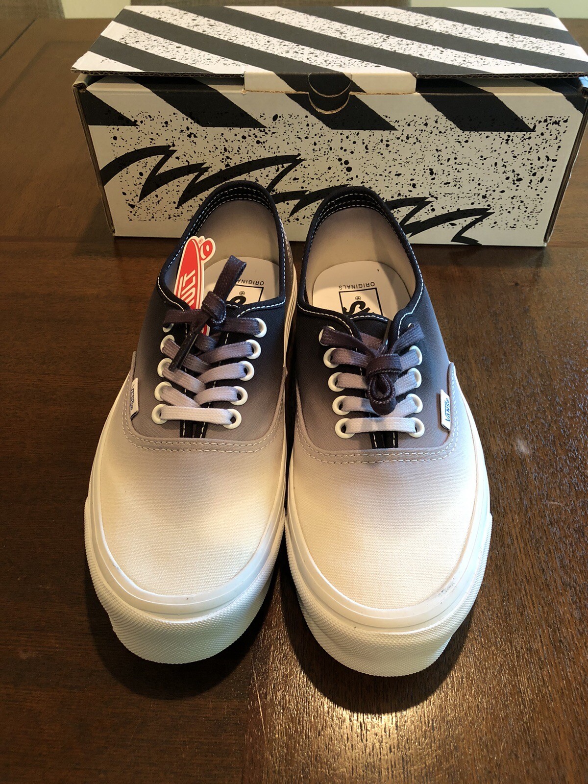 VANS Vault OG Authentic LX Dip Dye Black White VN0A4BV9B4R1 M 8.0 / W 9.5 NWB