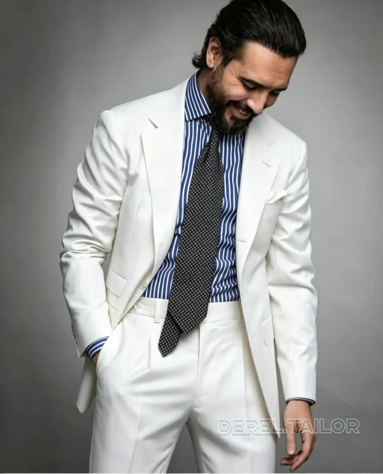 Men Suits 2 Piece Blazer Trouser Business Wedding Groom Formal Dress Suits