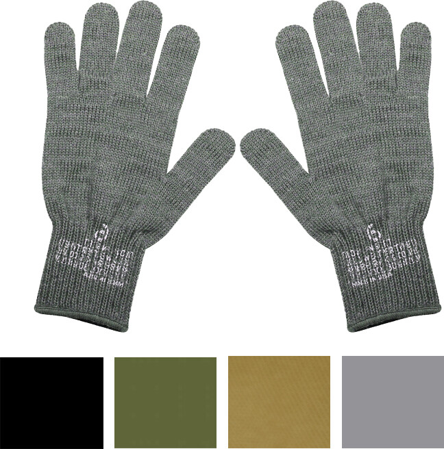 GI Glove Liners Military D-3A Wool/Nylon Flexor US Army Official Gloves USA Made