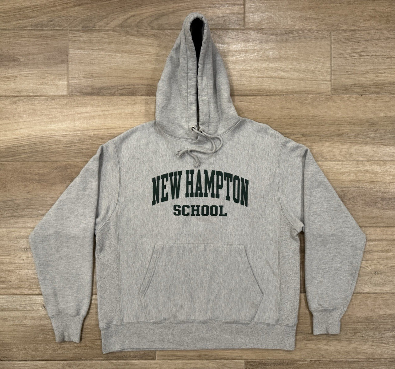 New Hampton School Hoodie Sweatshirt LARGE Champion Reverse Weave New Hampshire
