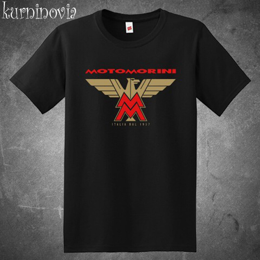 Moto Morini Motorcycle Classic Men’s Black T-Shirt Size S to 5XL