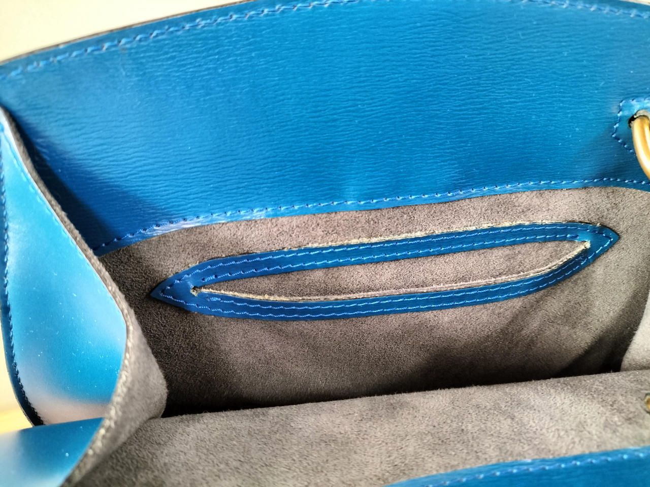 Louis Vuitton Cluny Shoulder Bag Blue 10.6 inch