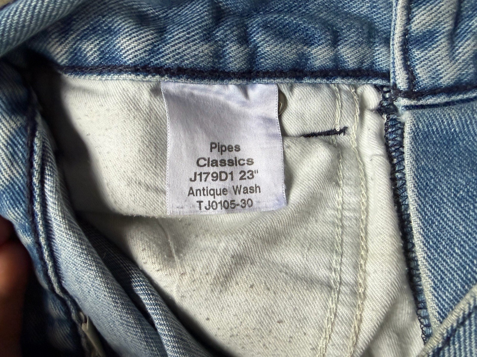 JNCO Pipes Jeans 29×30 Blue Denim Pants Wide Leg Baggy Light Wash