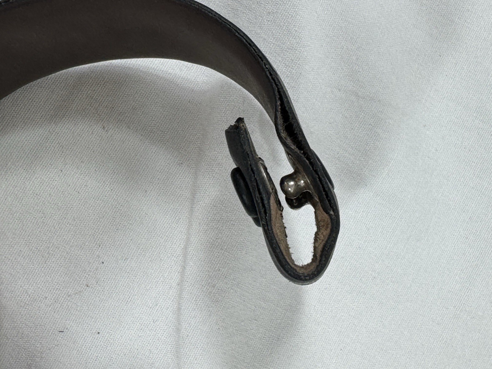 Vintage Extra Long 70” Genuine Leather Reversible Brown Black Belt Strap Snap