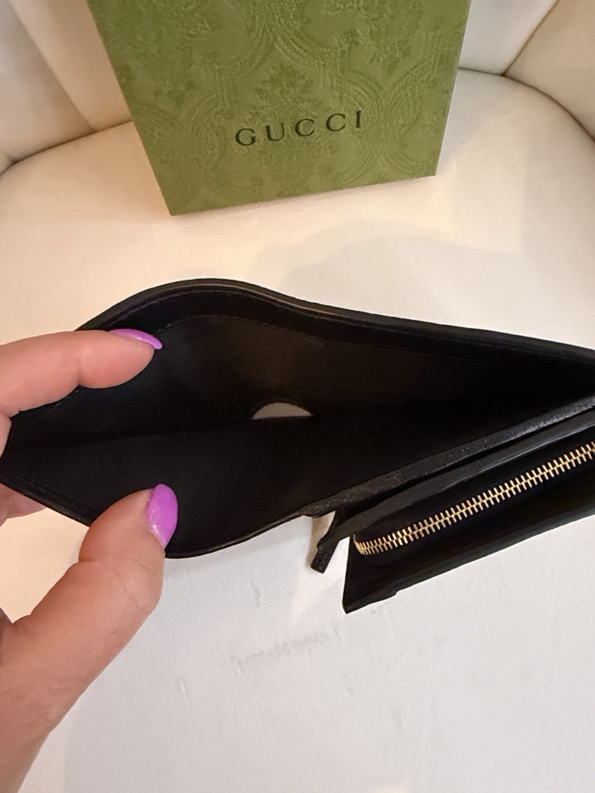 GUCCI | ✨NEW✨ GG Ophidia Web Bifold Wallet in Black