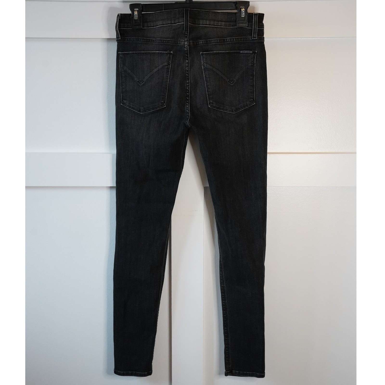 Hudson, Nico “False Idols” Midrise Super Skinny Jeans Distressed Black Size 29
