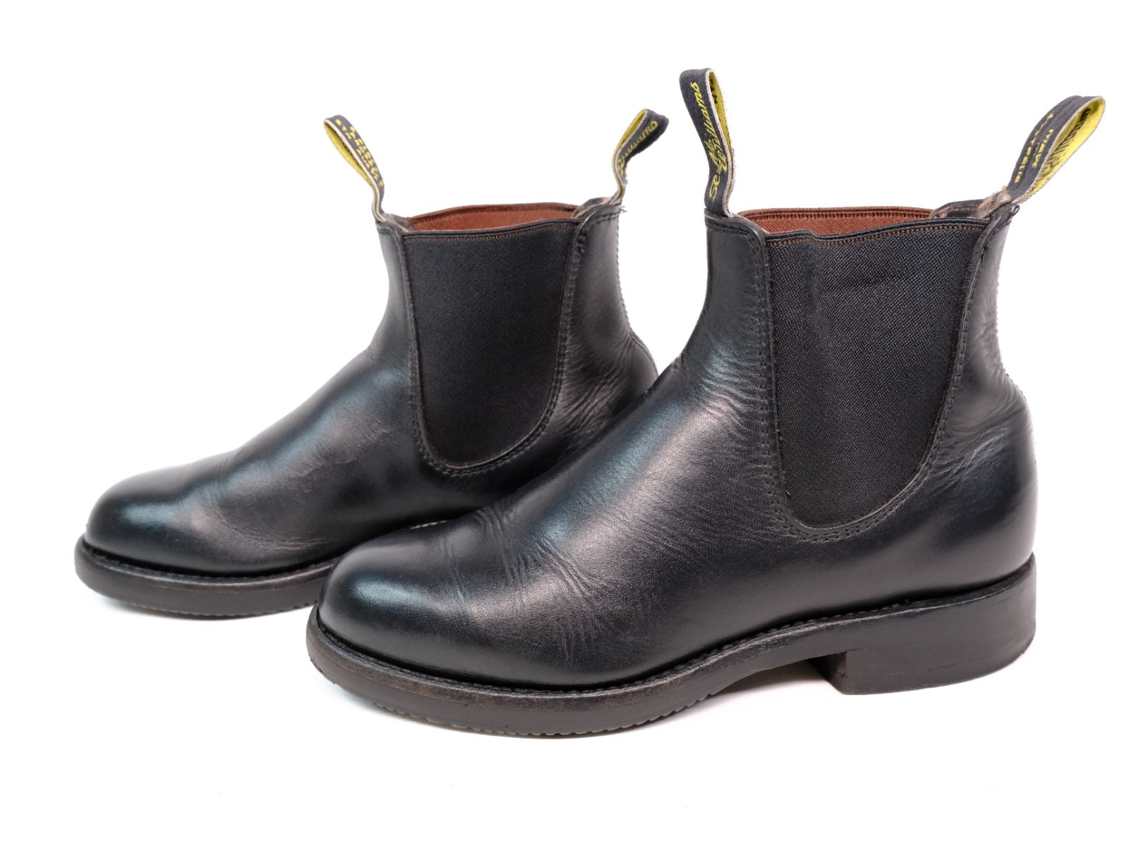 RM Williams Comfort Craftsman Black Leather Chelsea Boots EU 36 / UK 3.5 / US 6