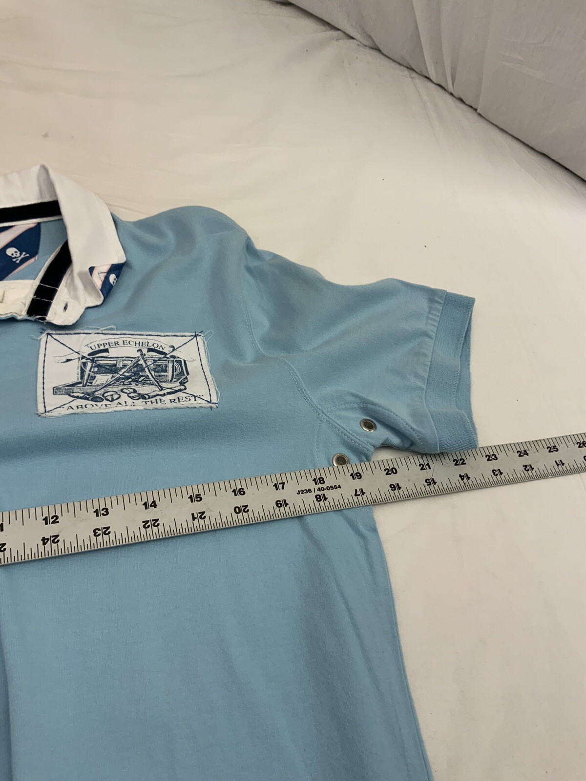 Carpe Shirt M Blue Polo Short Sleeve 100% Cotton NWT YGI W1-184