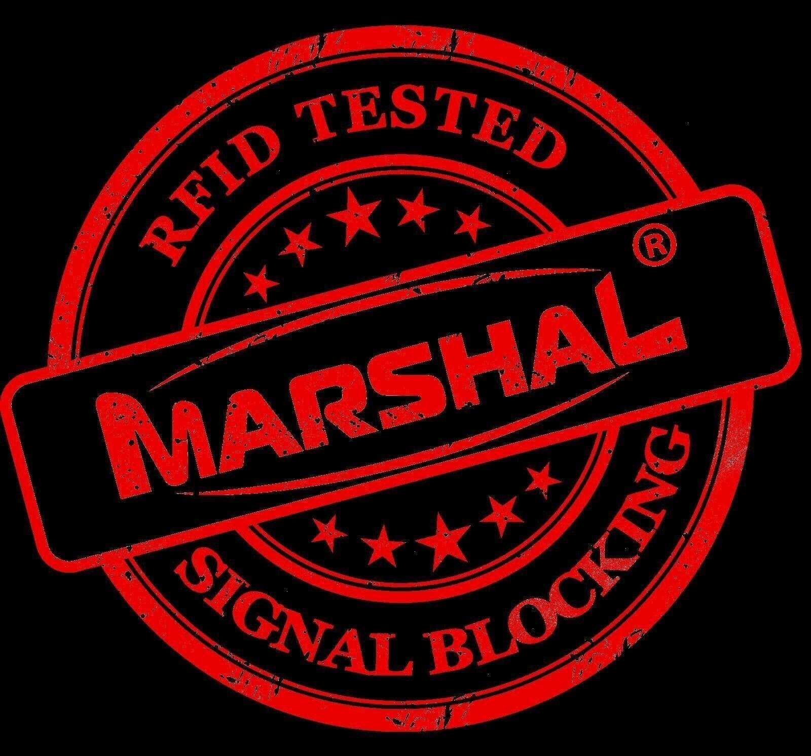 Marshal Mens RFID Blocking Deluxe Credit Card Case Wallet Leather Secretary