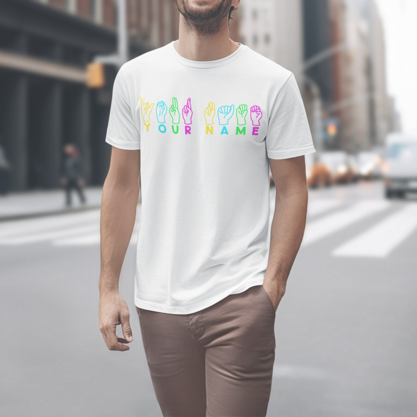 Personalized Sign Language shirt, Custom tshirt, Custom ASL shirt, Custom gift