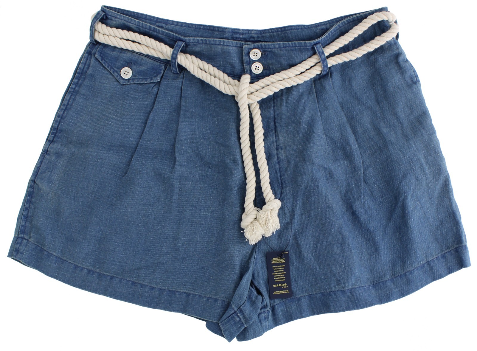 Polo Ralph Lauren Women’s Shorts 100% Linen 3-Pocket, 2.5″ Inseam, Retail $145