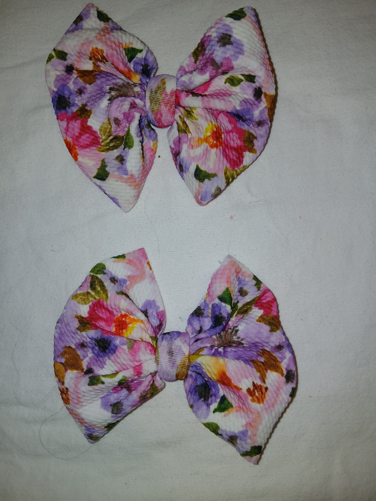 Hair Claw Fabric Bow Hair Clips/Barrettes Multicolor Floral One Size, 1PCS