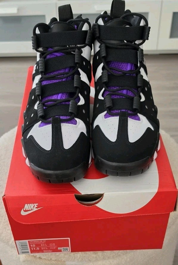 Nike Air Max CB 34 Mid Top Men’s Colorblock Sneakers Black White Purple