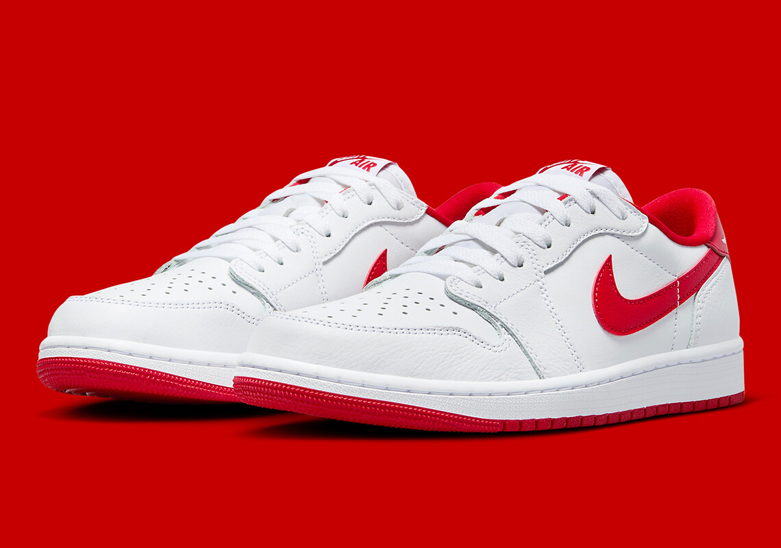 Nike Air Jordan 1 Retro Low OG 2023 White University Red CZ0790-161 Men’s