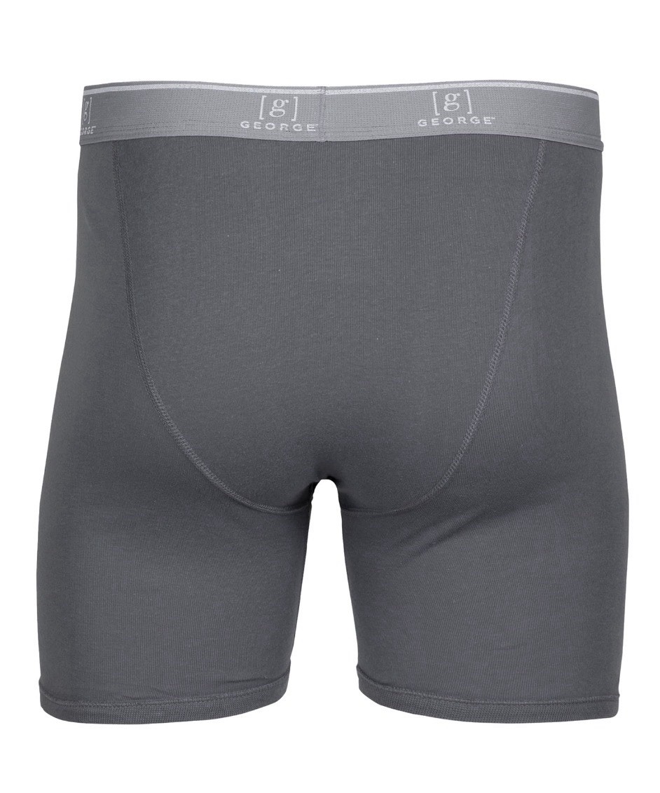 George 6 Pack Men Boxer Briefs Moisture Wicking, Tag Free, Size L 36-38 NWT