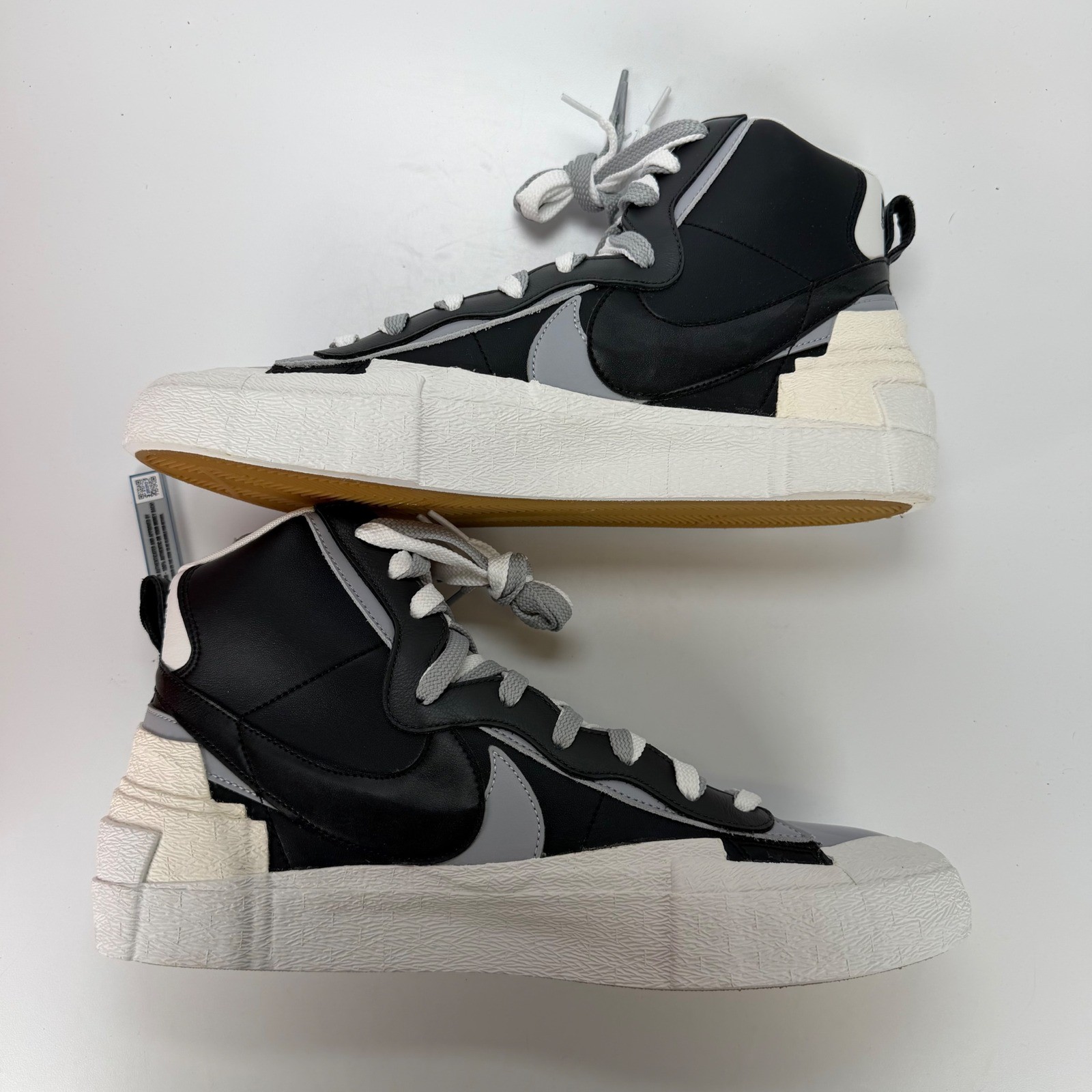 Nike Blazer Mid Sacai Black Grey White BV0072-002 Mens Size 13 Sneaker