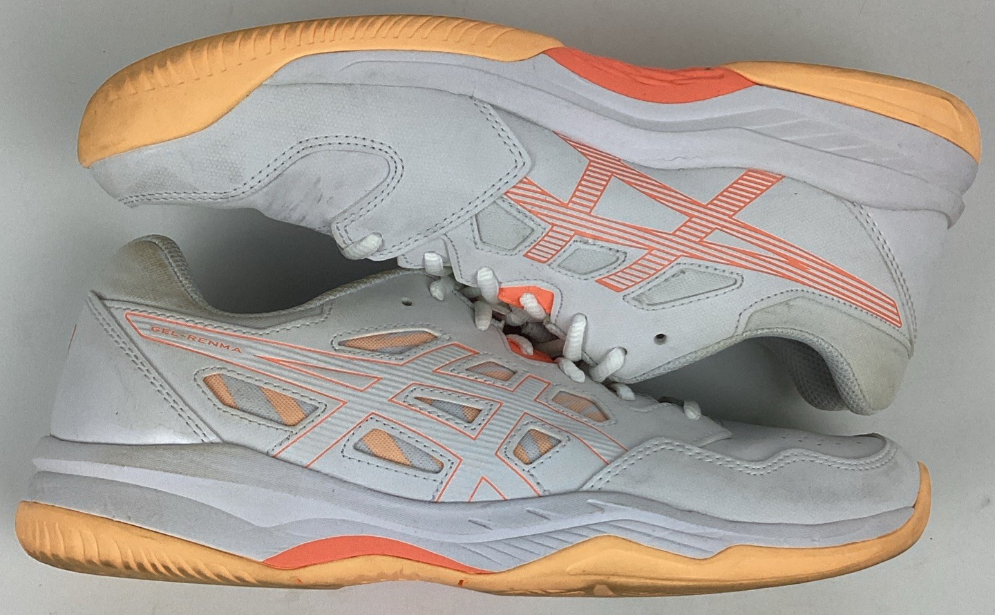 ASICS Women’s Gel-RENMA Pickleball Shoes White/Vivid Coral Size 9.5