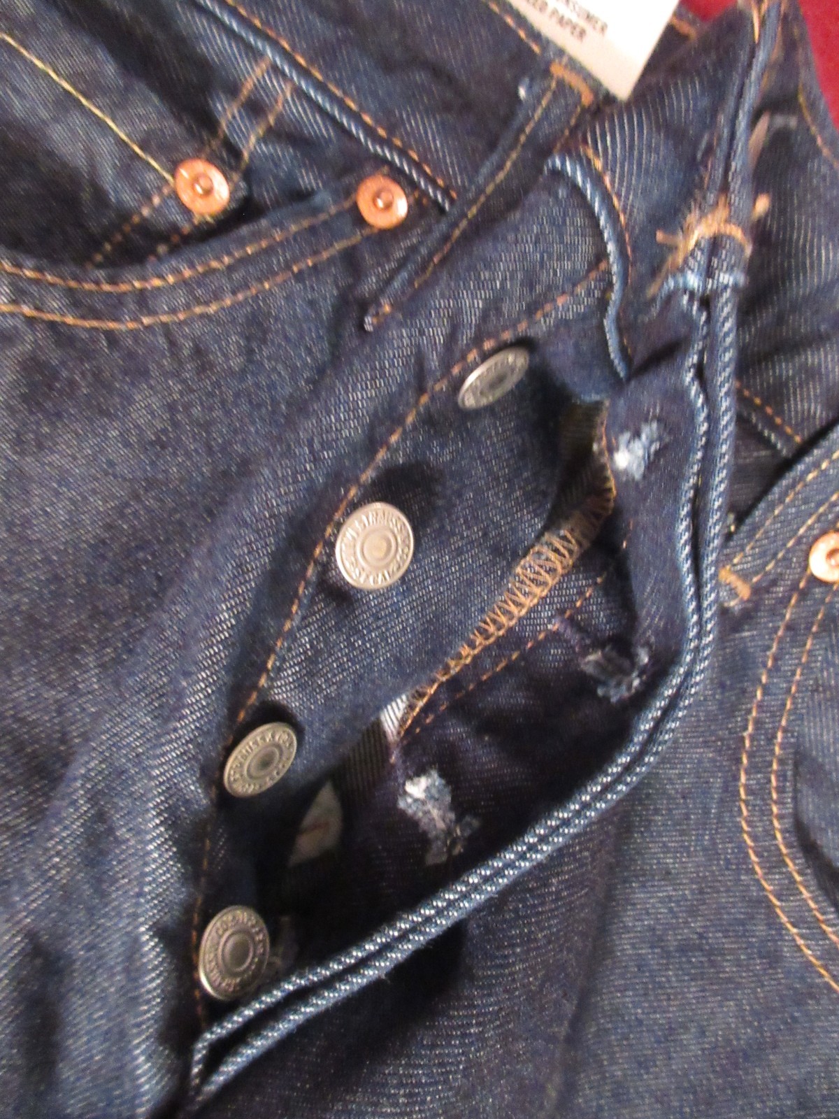 Levi’s Premium 501 Original Fit Circular Jeans Blue Size 29X30 NWT RT$108 3632