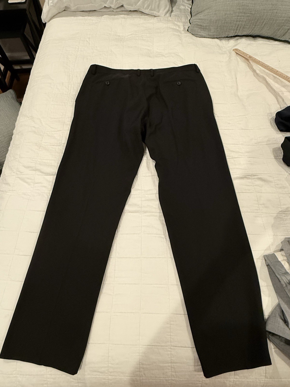 Haggar Men’s Black The Active Series Stretch Dress Pants Straight Leg 38W