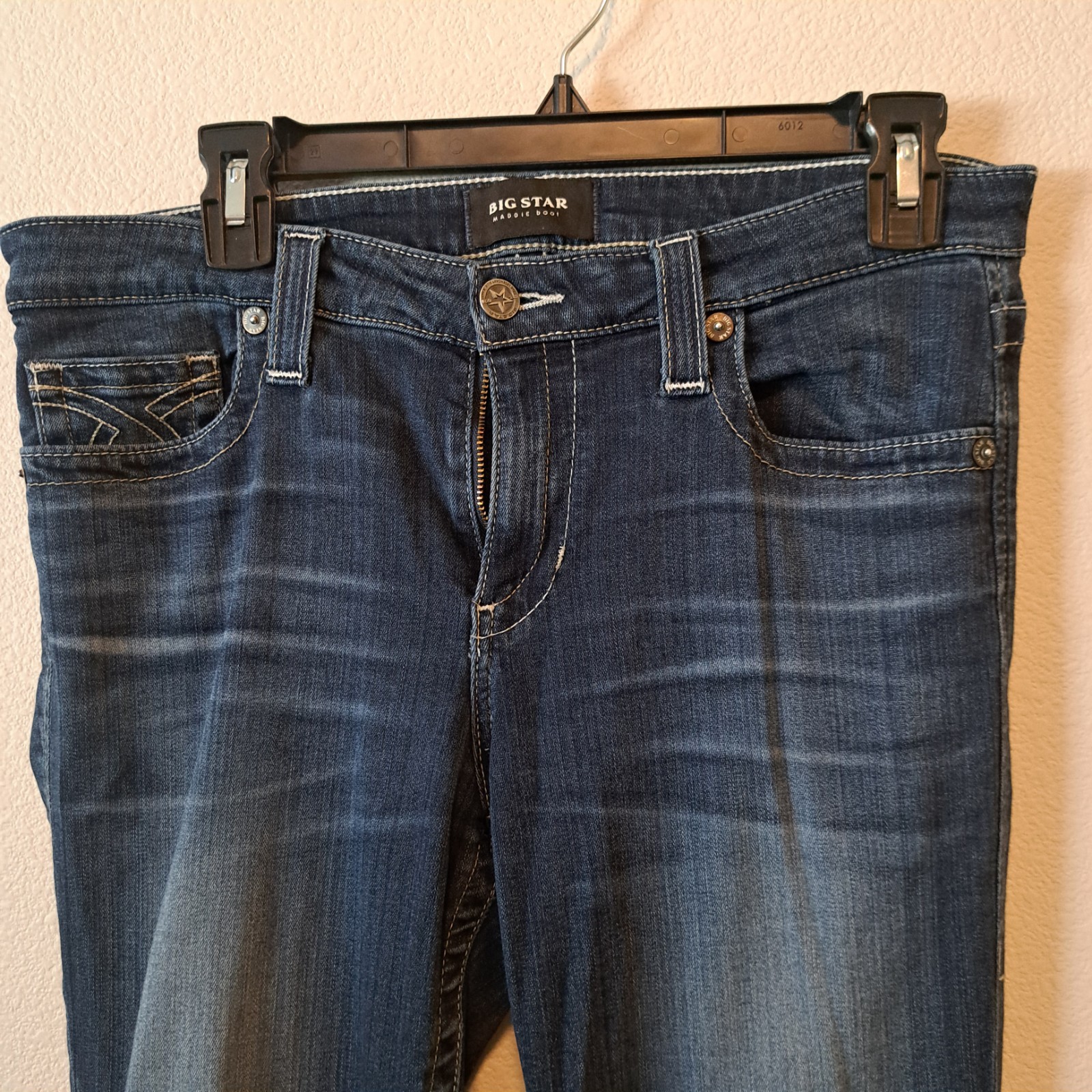 Big Star Maddie Denim Bootcut Jeans with Embroidered Pocket Size 30 Long
