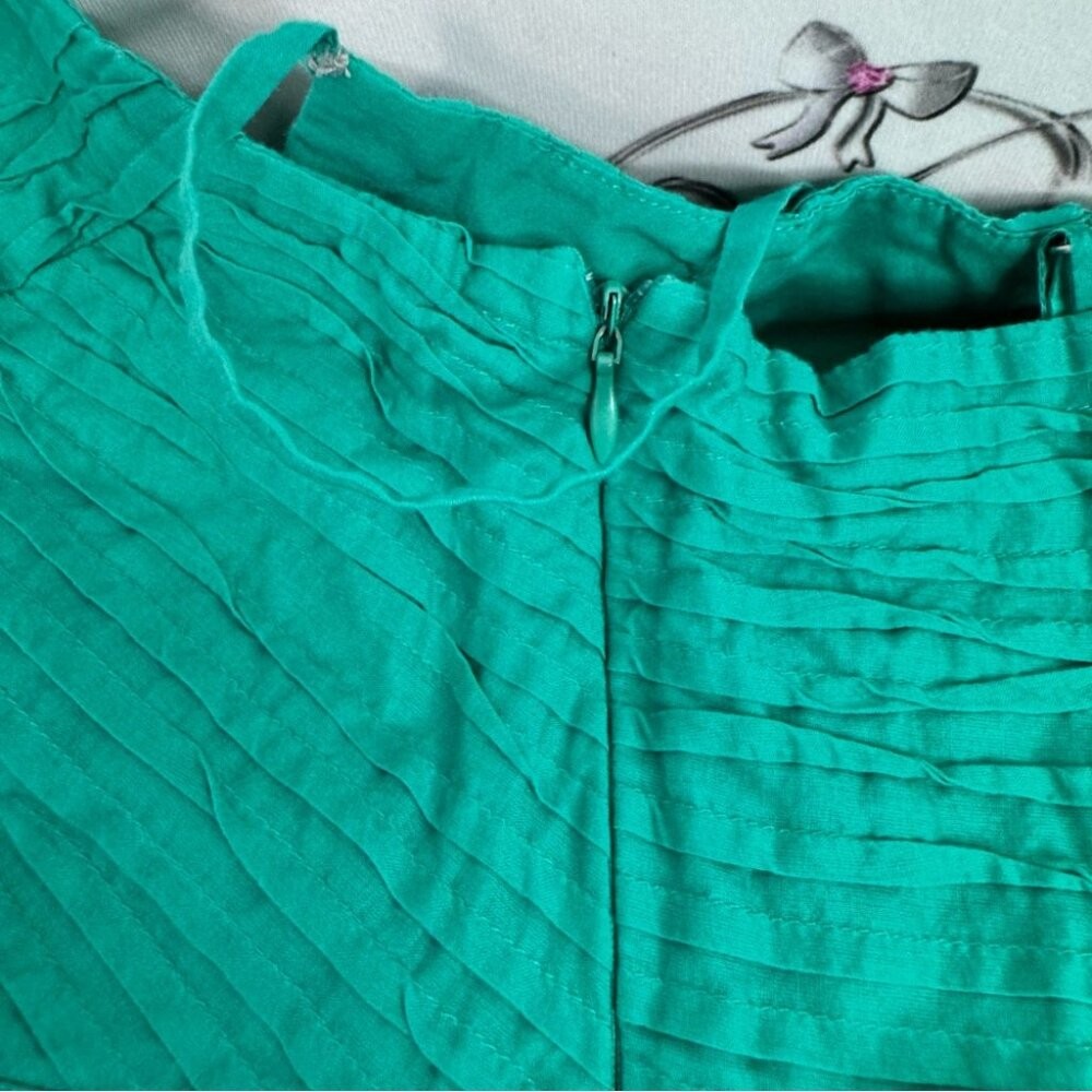 Calvin Klein dress pleated bustier style tank mini dress Teal Casual Dress