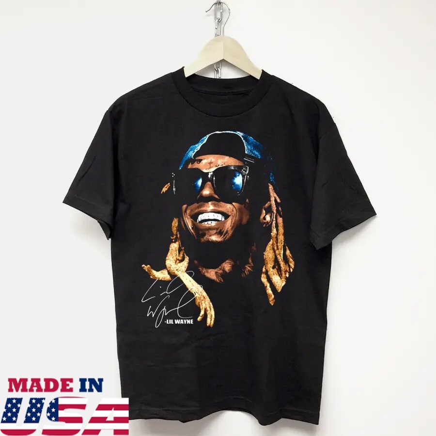 Signature Lil Wayne Black Short Sleeve Size S-234XL Shirt Adults HRB753