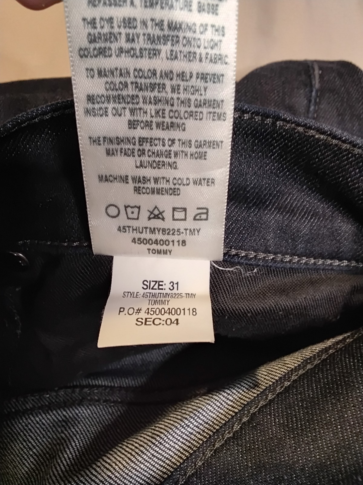 Joe’s The Brixton Straight And Narrow Mens Jeans Sz 31 Black Denim.