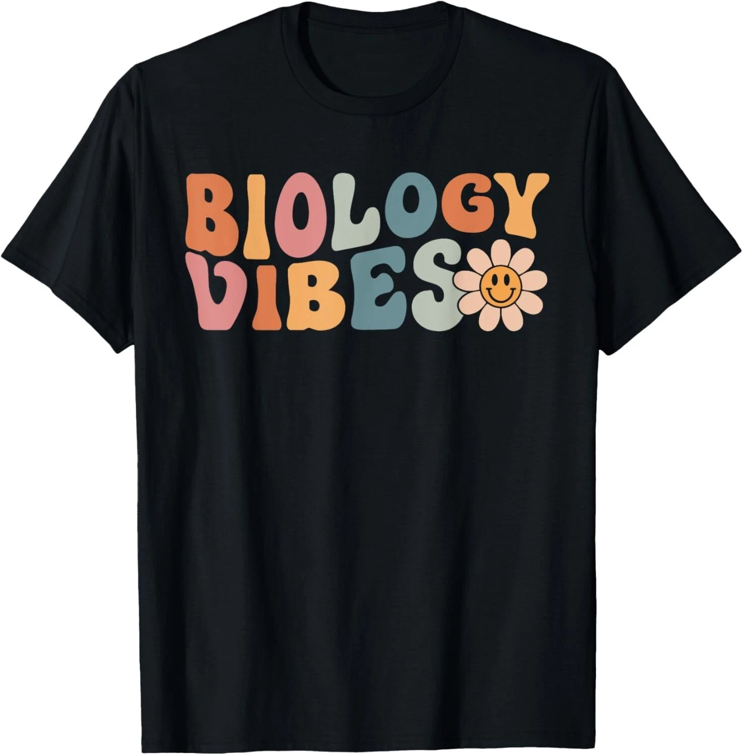 Biology Vibes Happy First Day Of School Student Back To School Black T-Shirt
