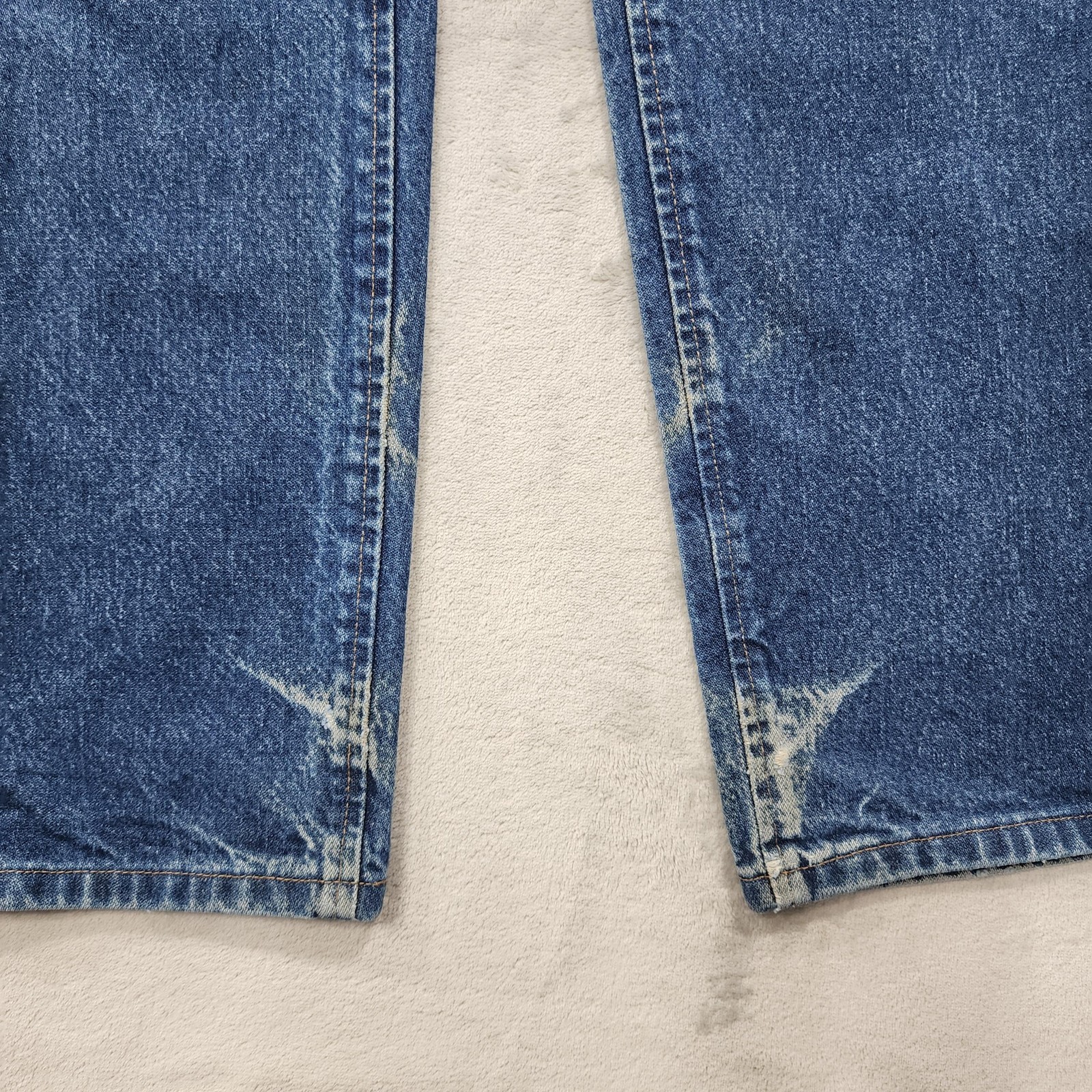 Wrangler Jeans Mens 32×34 Blue Slim Straight Cowboy Cut Denim Western 36MWZ