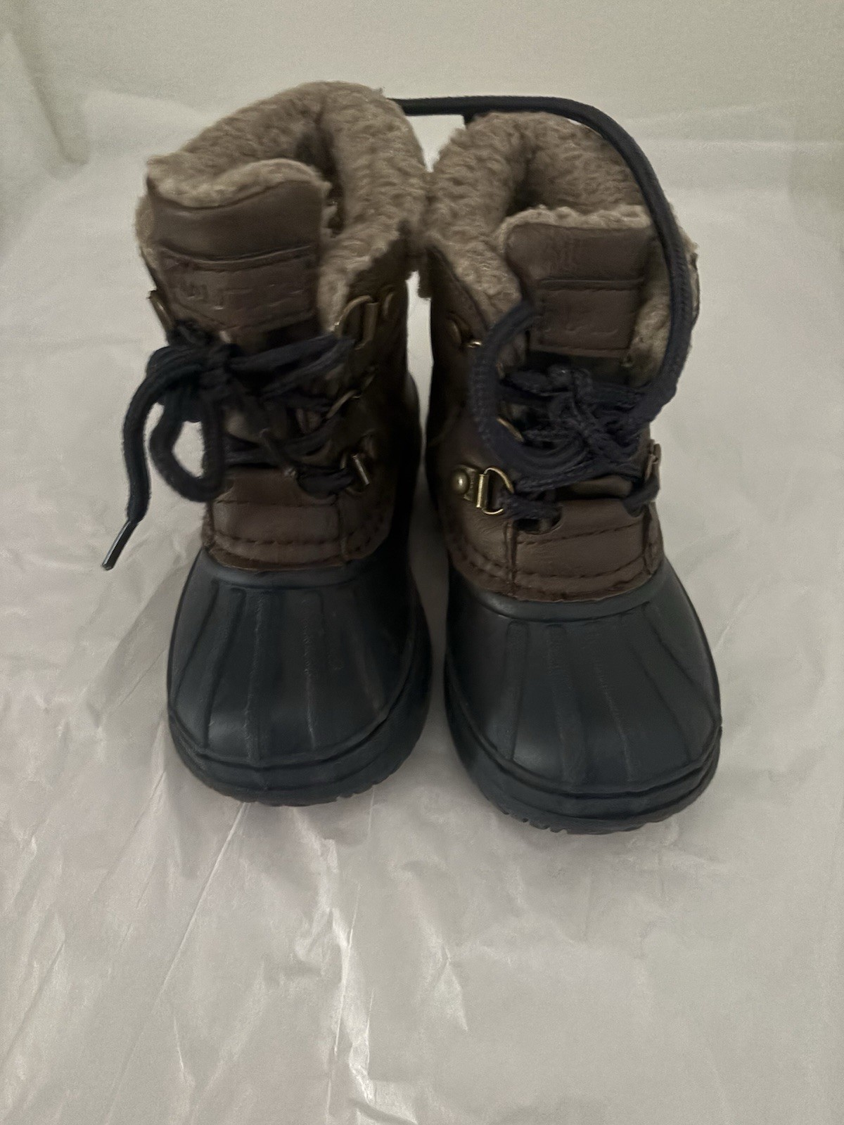 Nautica Toddler Shearling-Lined Tan Boot Size 7 Pre-Owned