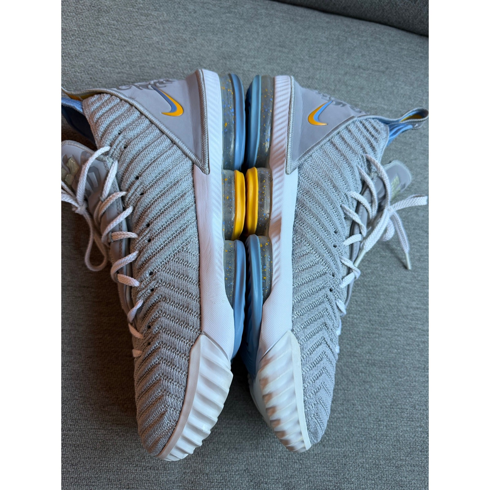Nike LeBron XVI 16 “MLPS Minneapolis Lakers” Men’s 14 Grey Blue White CK4765-001