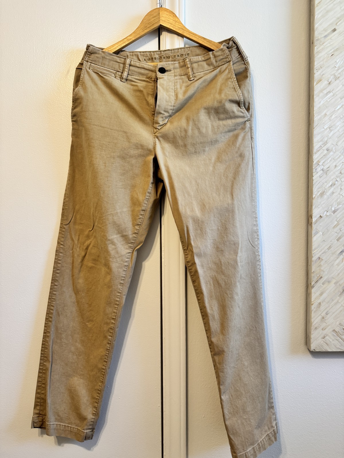 American Eagle Next Level Flex Skinny Jeans Men’s 31×32 Beige Tan Fit