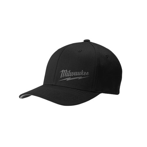 Milwaukee 504B-LXL FLEXFIT Fittted Hat – Black, L-XL