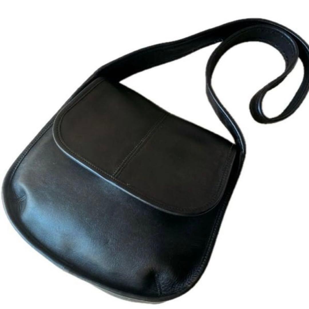 COACH Vintage Ergo Black Leather Shoulder Bag 9085 USA Made Women’s Crossbody