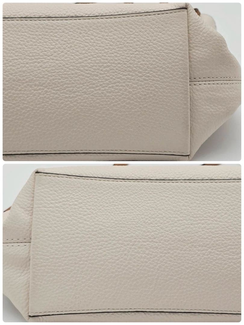 Coach Tote bag CA165 Andy leather Canvas white used in Japan
