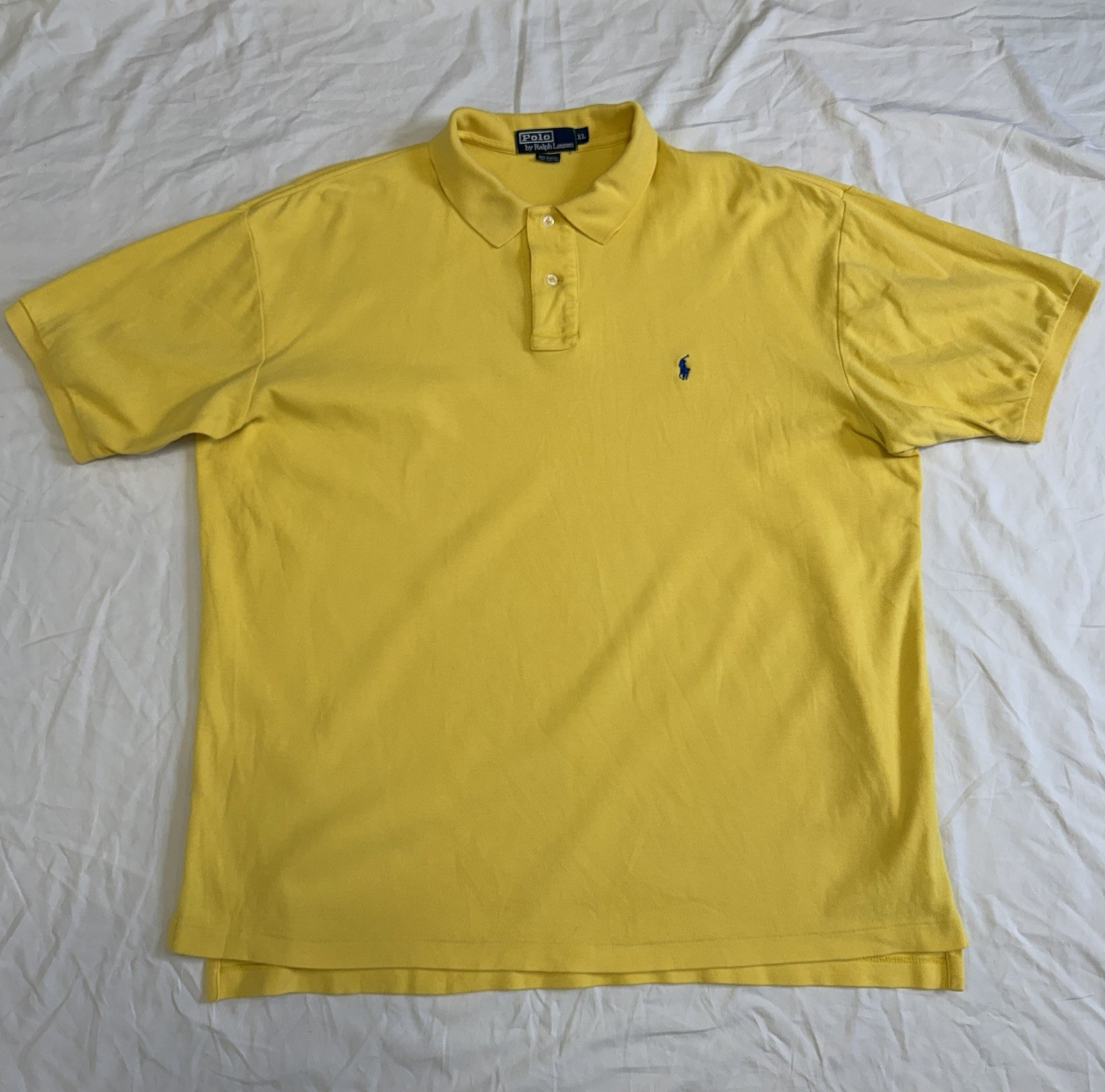 Polo Ralph Lauren Yellow Polo Shirt Classic Pony Men’s XL